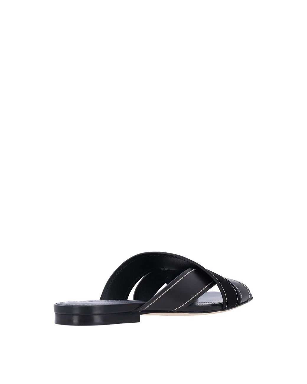 Tod's Black Leather Sandals
