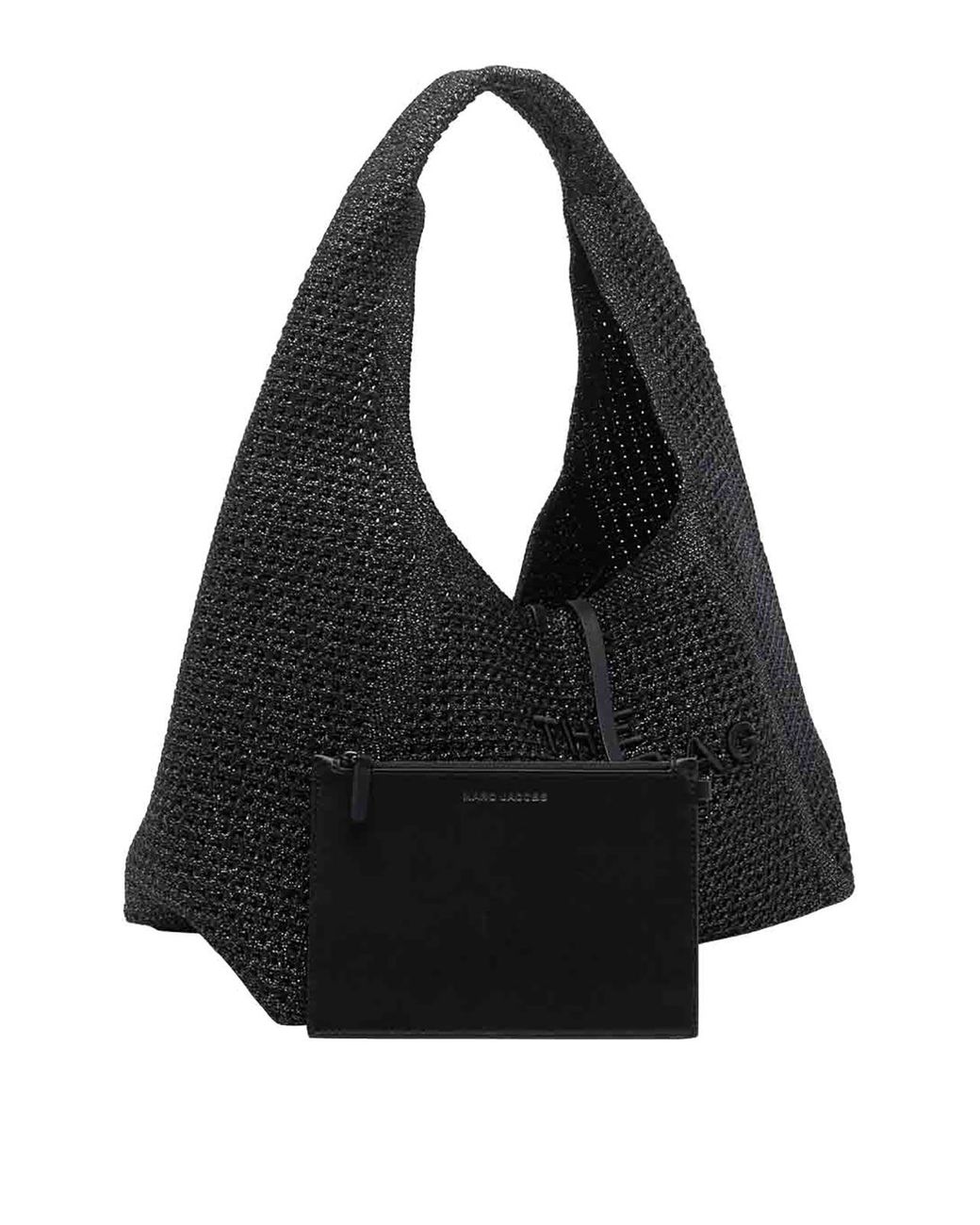 Marc Jacobs Black Onyx The Crochet Sack Bag