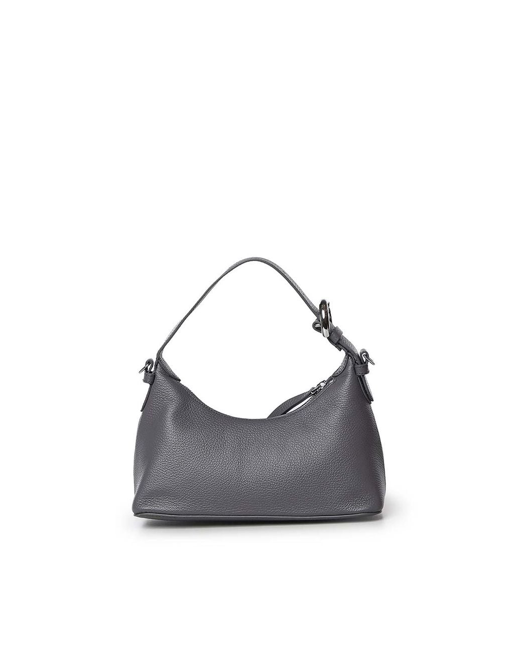 Coccinelle Blue Fern Leather Shoulder Bag