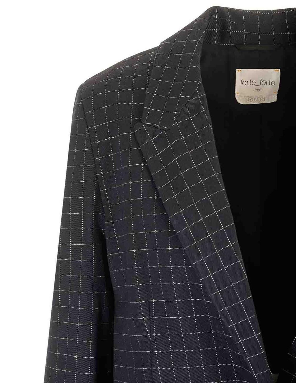 Forte_forte Black Boxy Fit Blazer