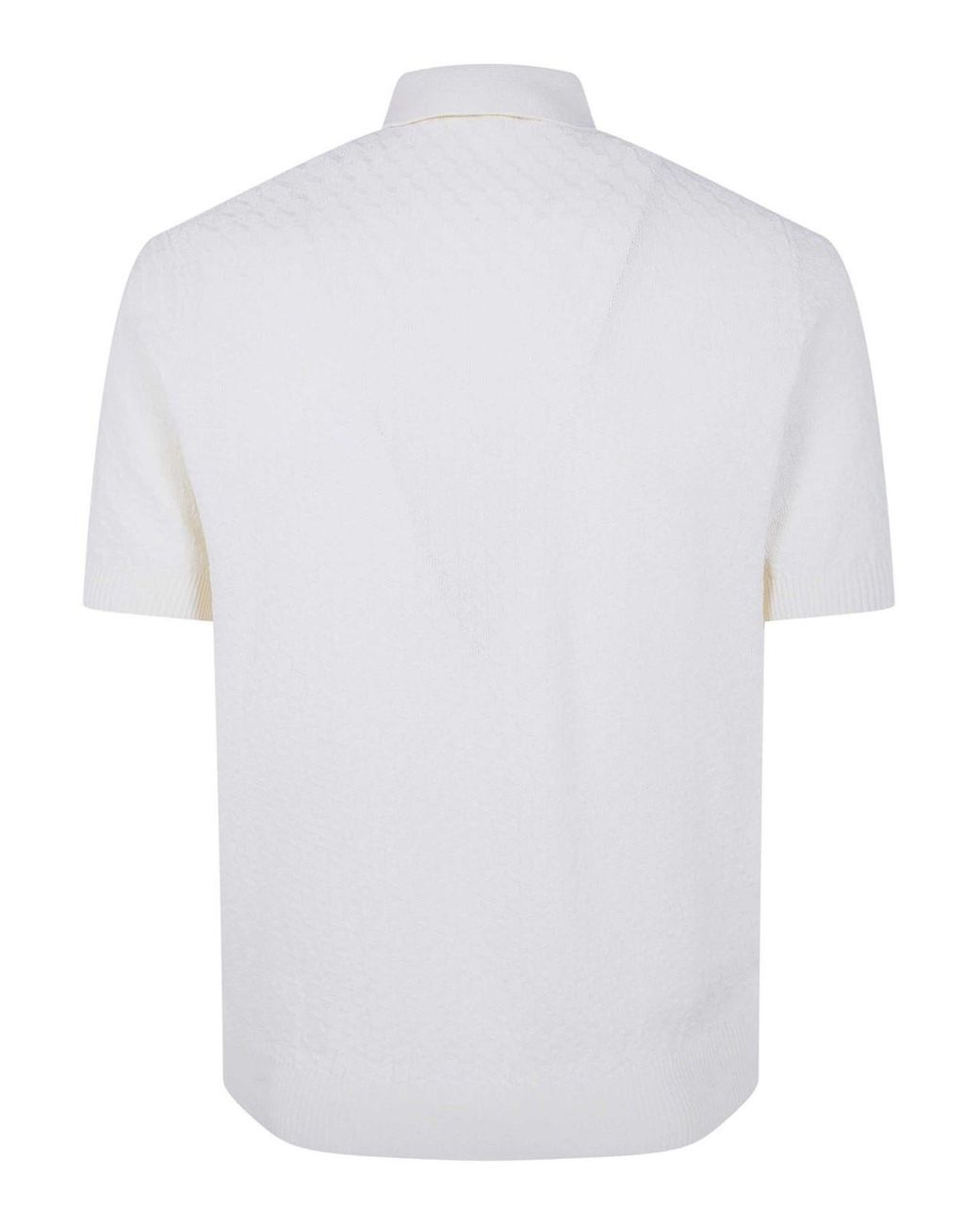 FILIPPO DE LAURENTIIS White Short Sleeves Polo Shirt for men