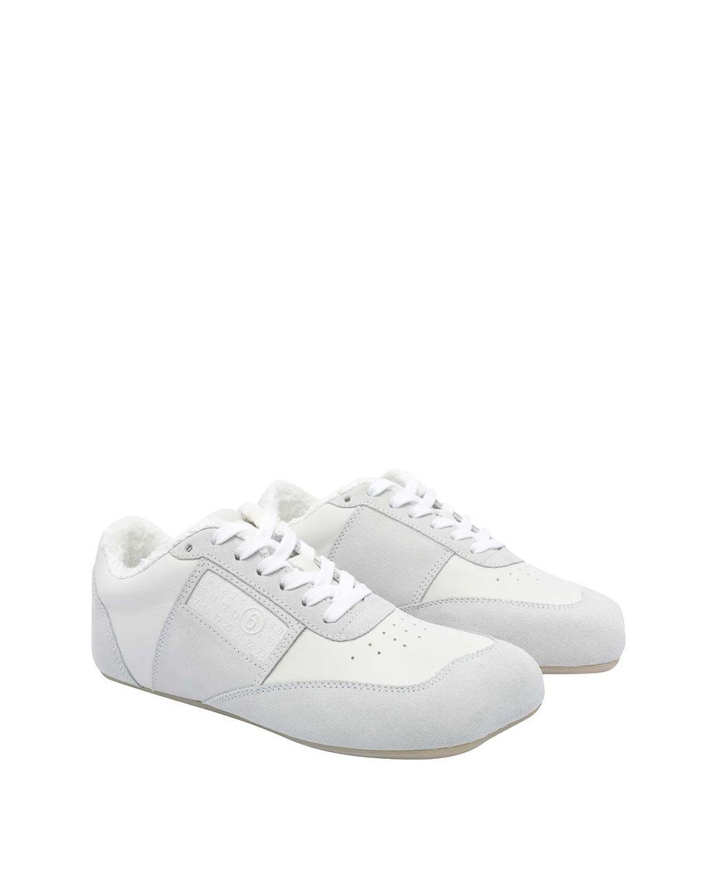 MM6 by Maison Margiela White Anatomic Sneakers