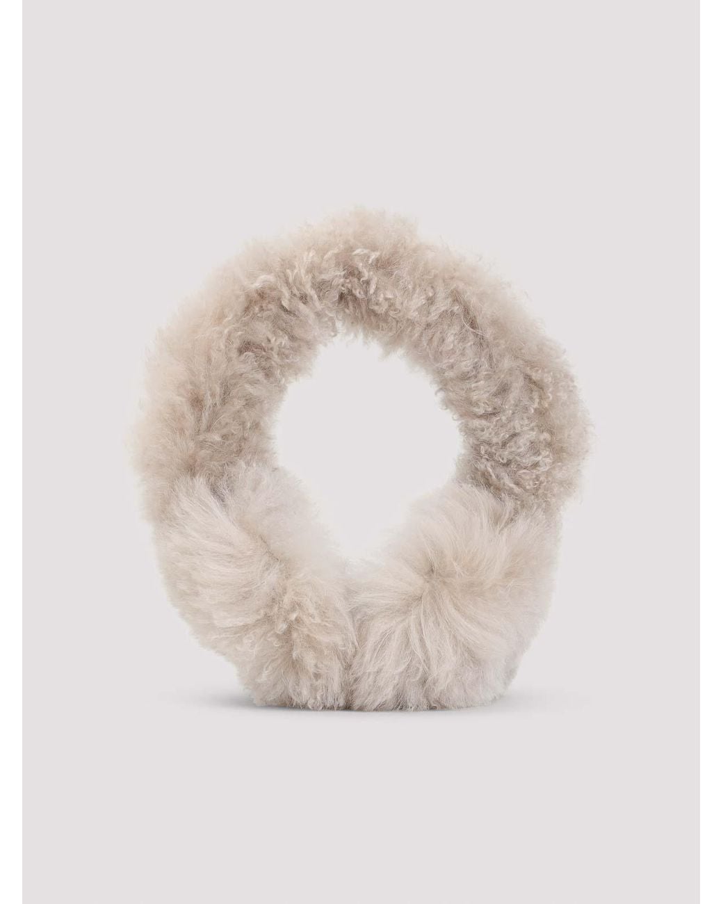 Yves Salomon White Lamb Earmuffs