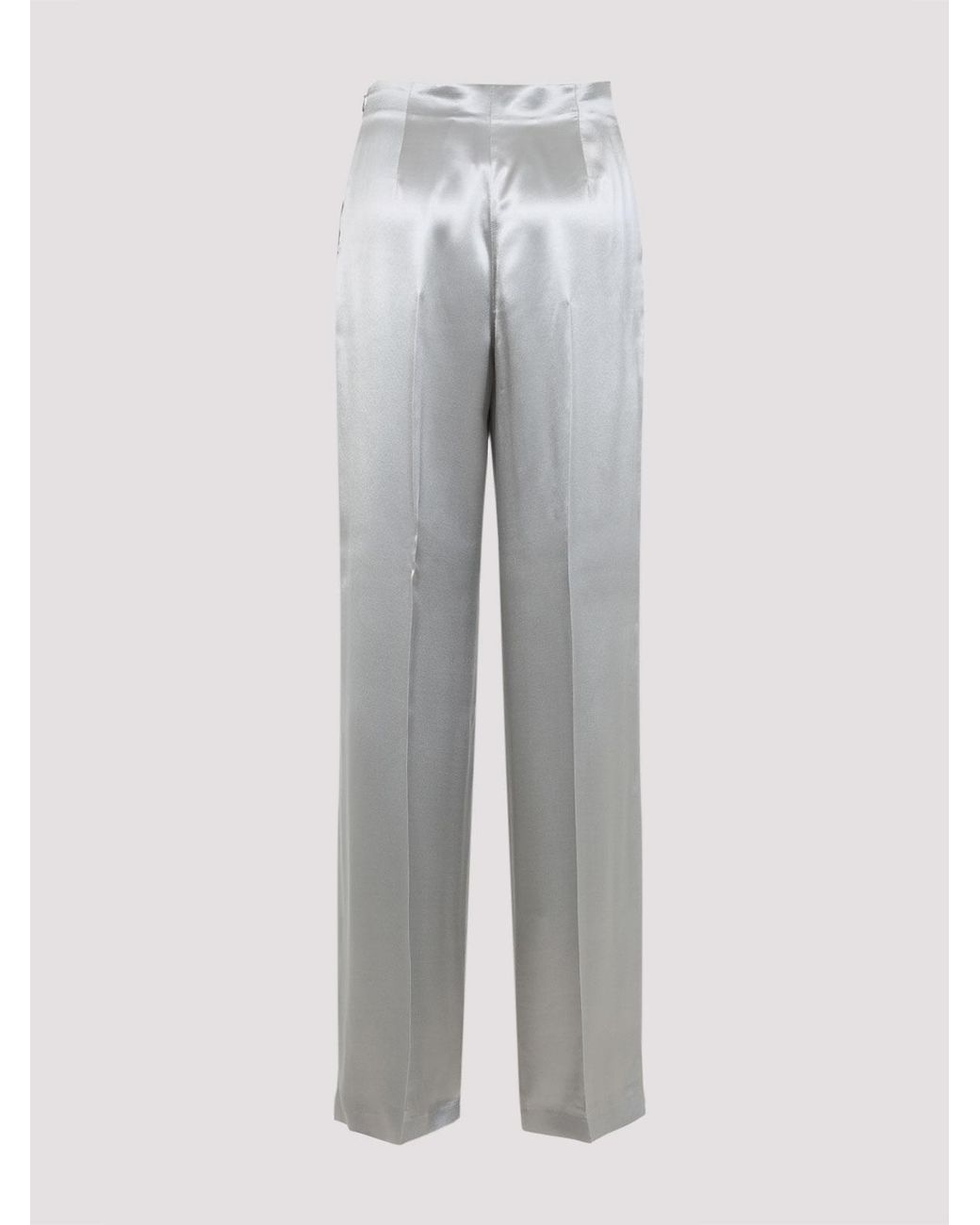 Alberta Ferretti Gray Viscose Pants