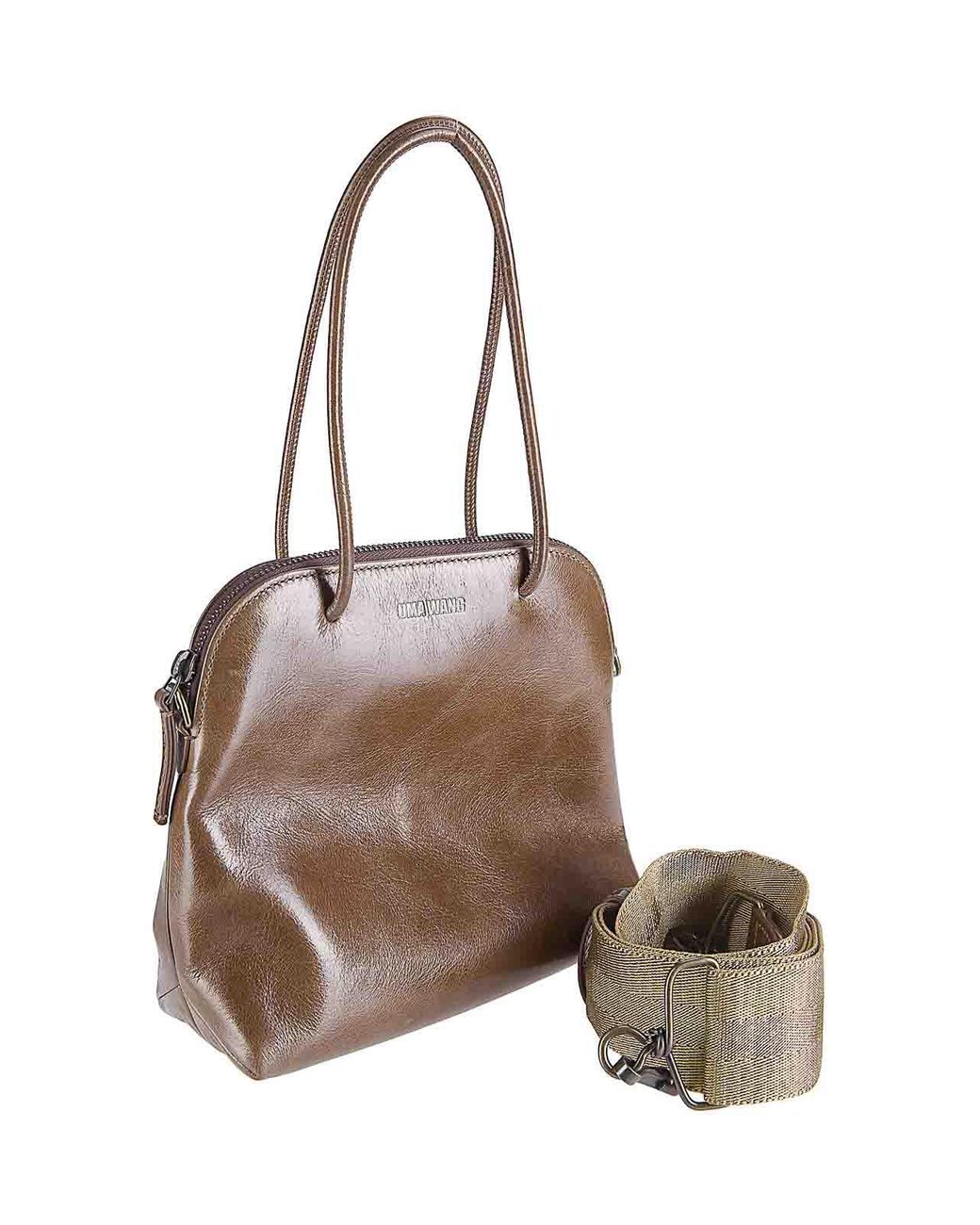 Uma Wang Brown Soft Small Clutch