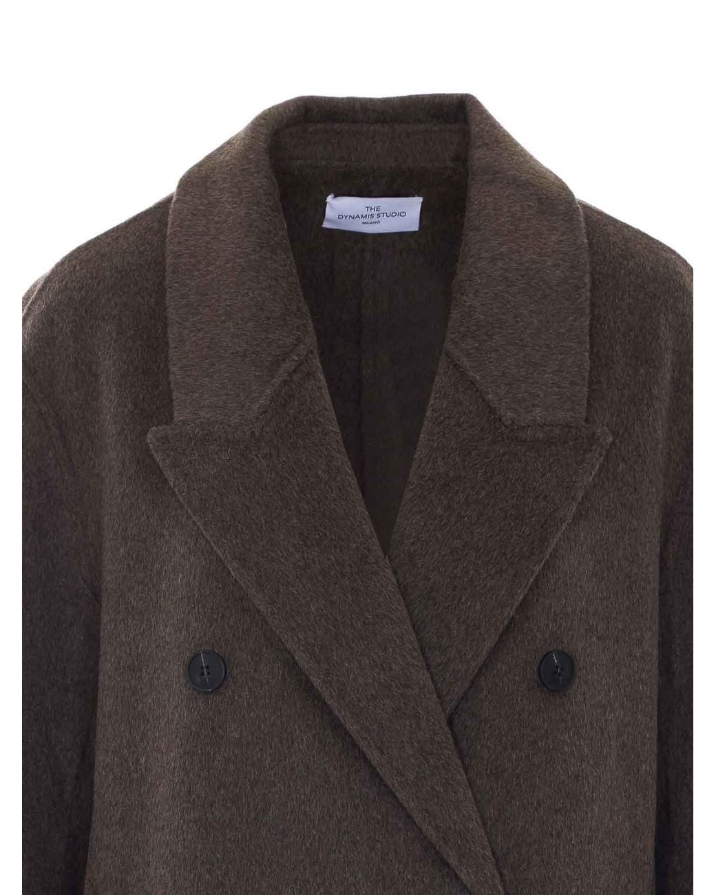 The Dynamis Studio Black Stockholm Double Breasted Button Coat