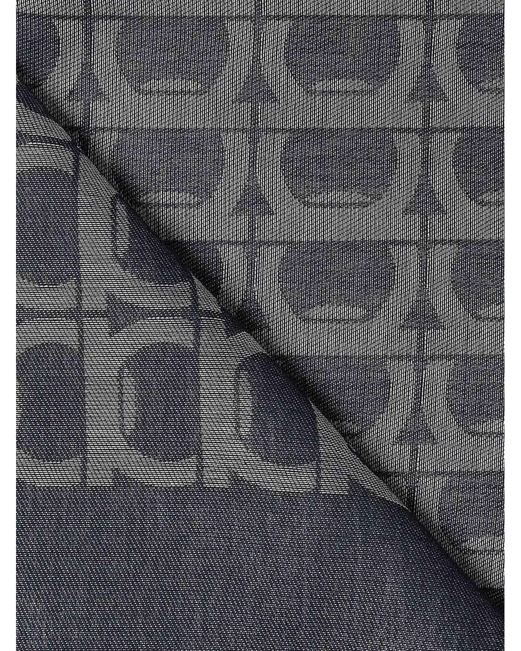 Ferragamo Gray Gancini Monogram Jacquard Stole for men