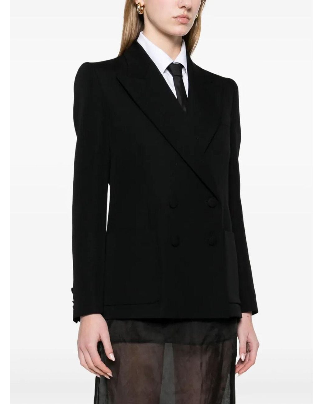 Valentino Garavani Black Double-Breasted Jacket