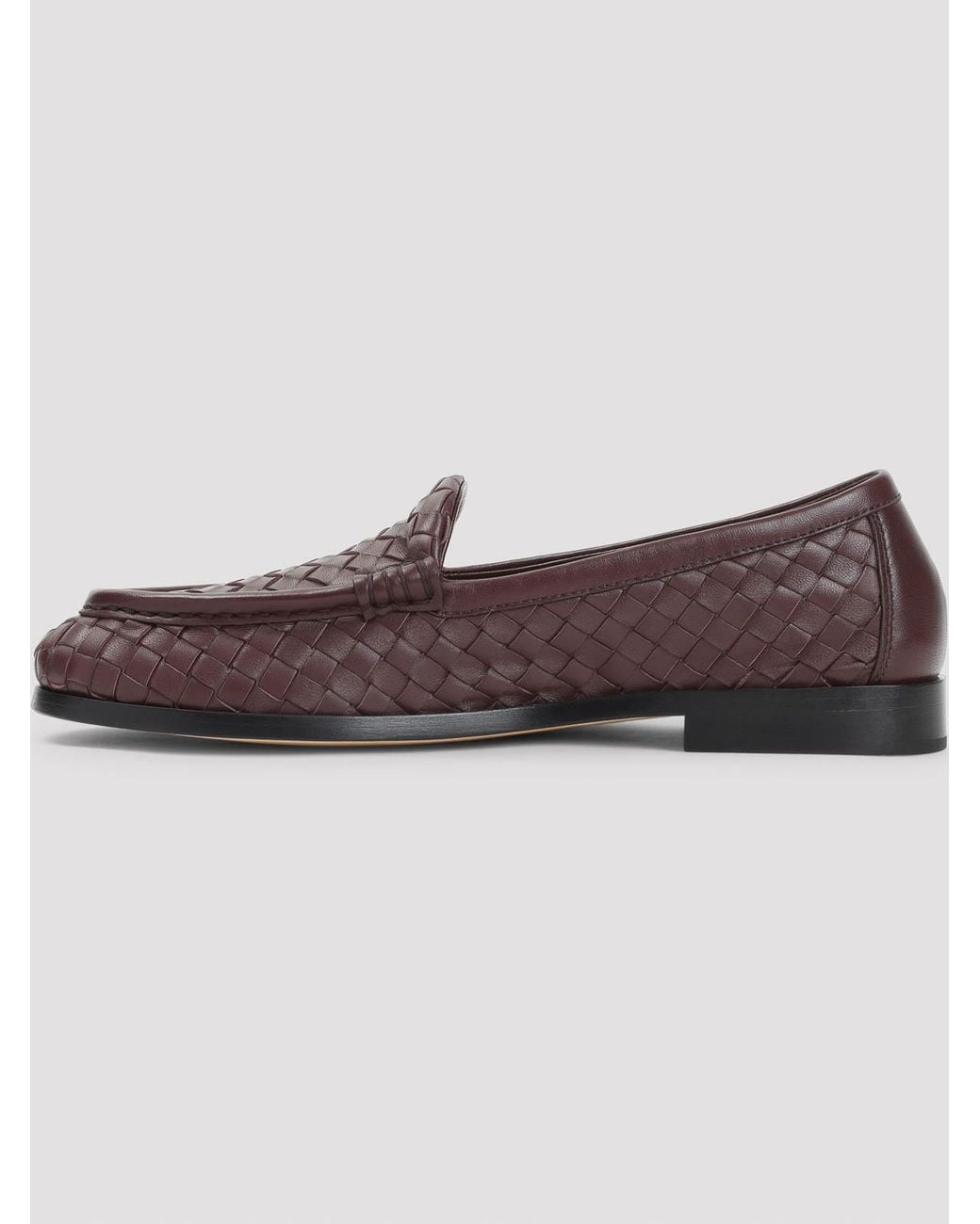 Bottega Veneta Brown Silenzio Supple Intrecciato Loafer