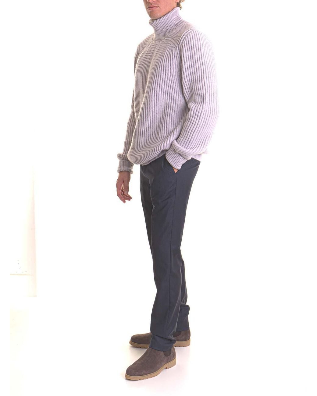 Kiton Purple Sweater for men