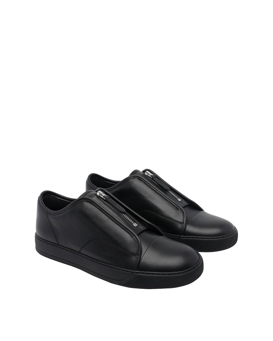 Lanvin Black Dbb1 Zip Sneakers for men