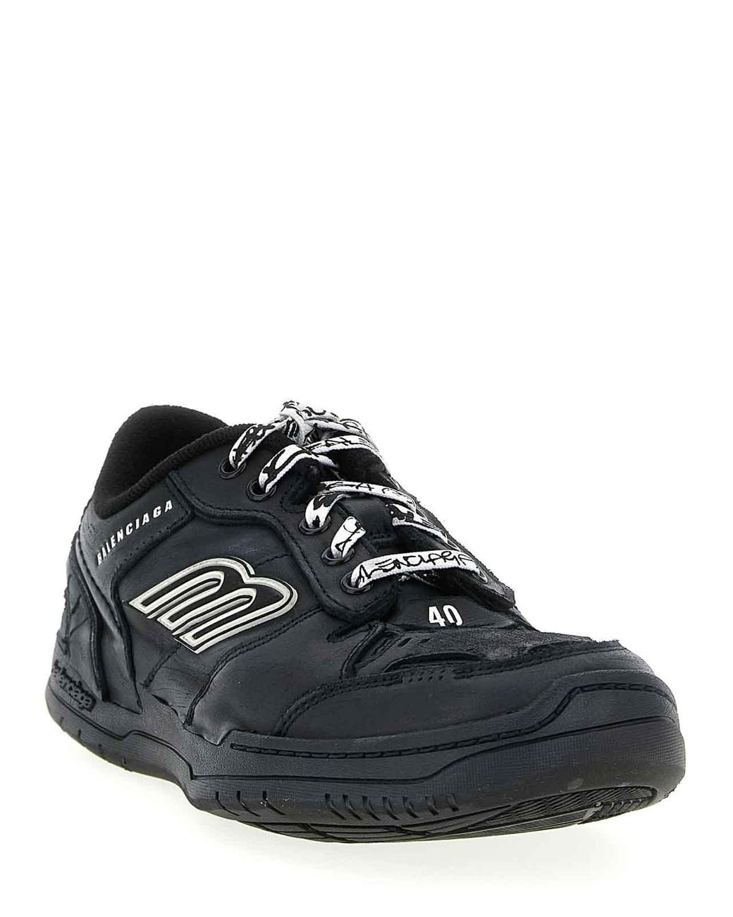 Balenciaga Black Hamptons Sneakers for men