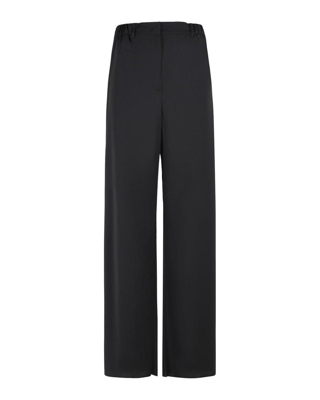 Max Mara Black Editto Virgin Wool Pants