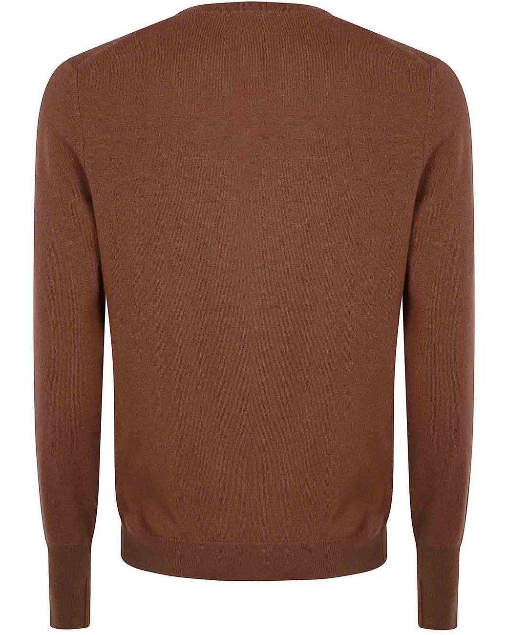 Ballantyne Brown V Neck Pullover for men