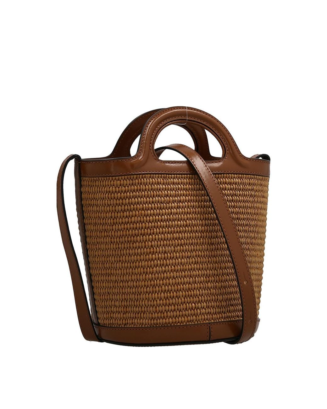 Marni Brown Tropicalia Mini Crossbody Bag