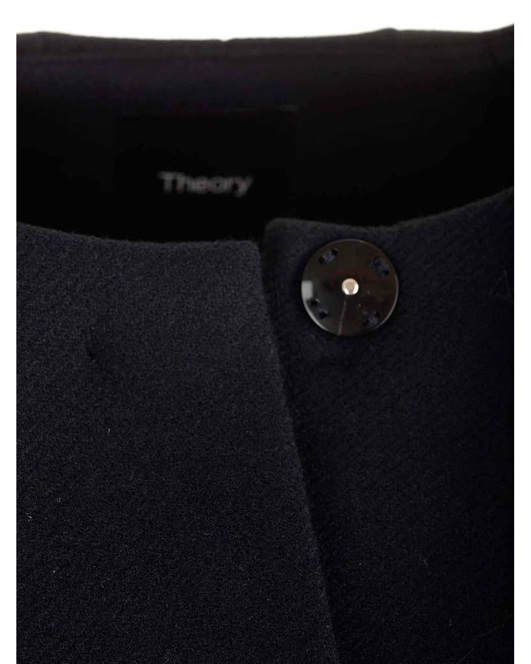 Theory Blue Recycled Wool Coat