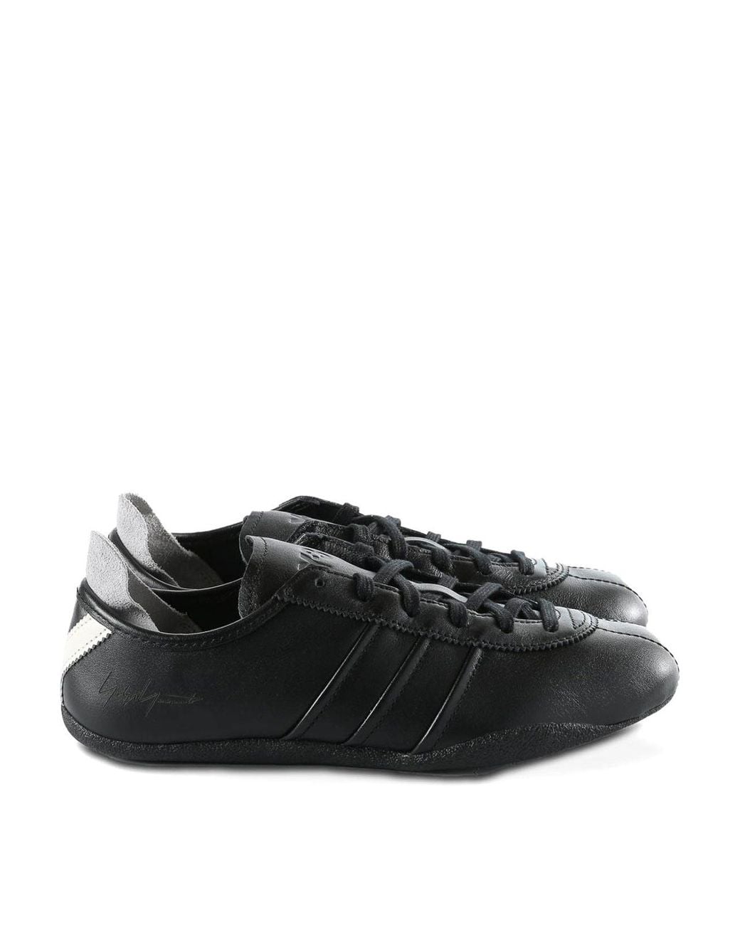 Y-3 Black Low-Top Fabric Sneakers for men