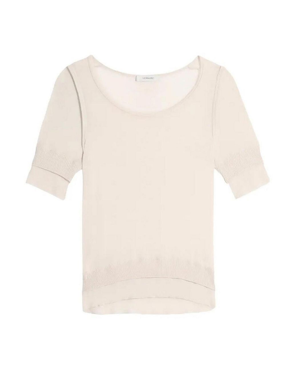 Lemaire White Seamless Trompe L'Oeil Top