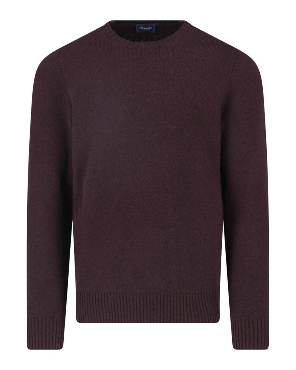 Drumohr Purple Cashmere Sweater for men