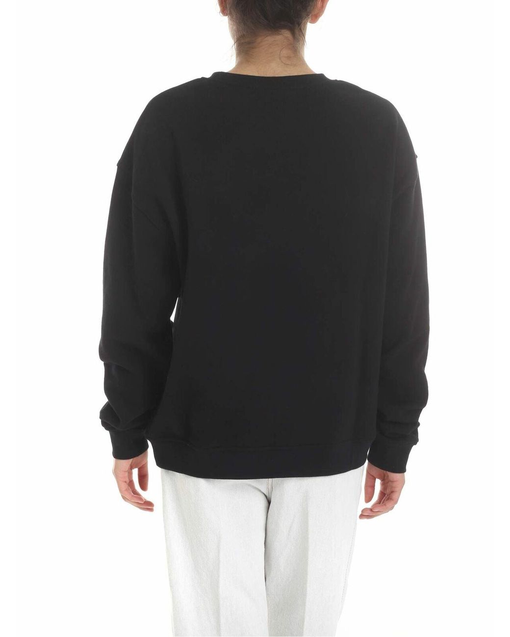 McQ Alexander McQueen Black Decorated Sweatshirt