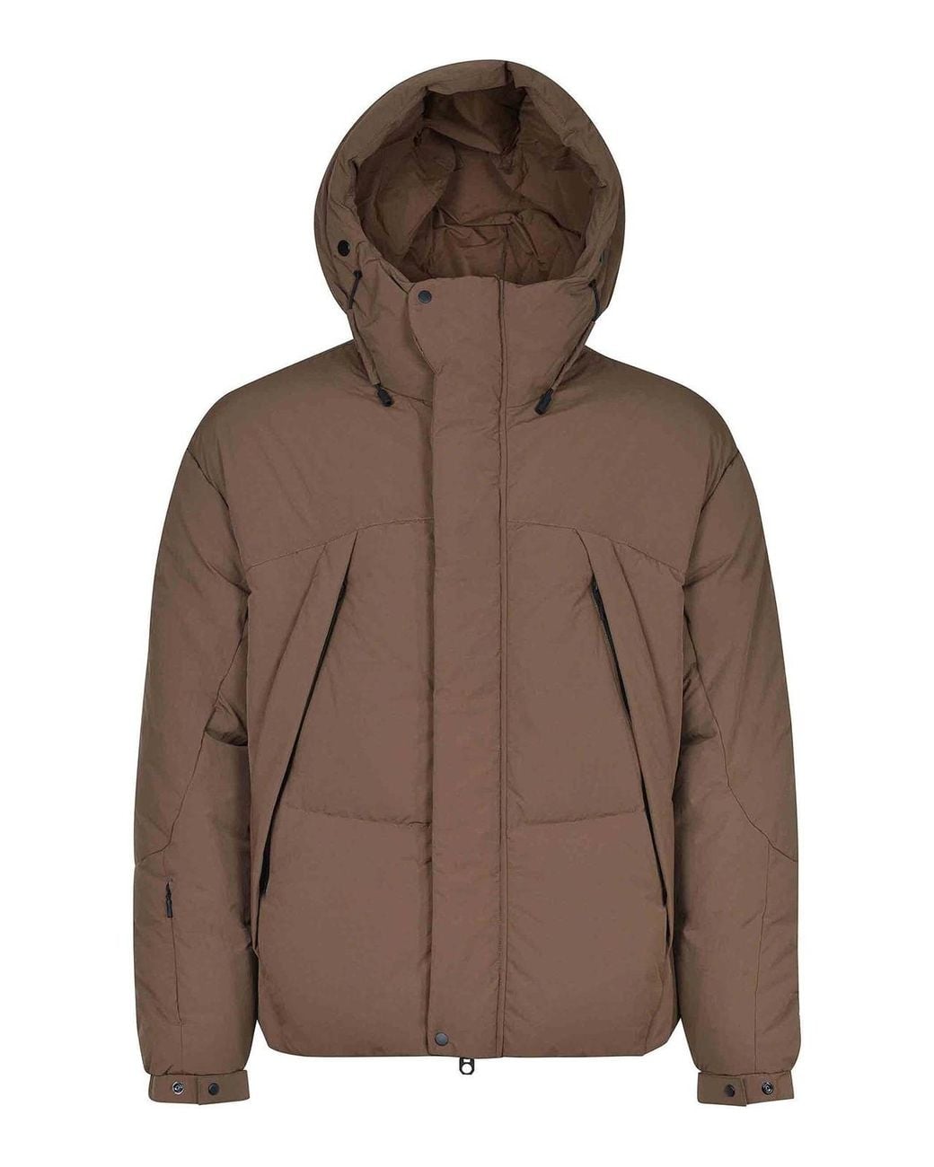 JG1 Brown Jacket Made Of Nylon for men