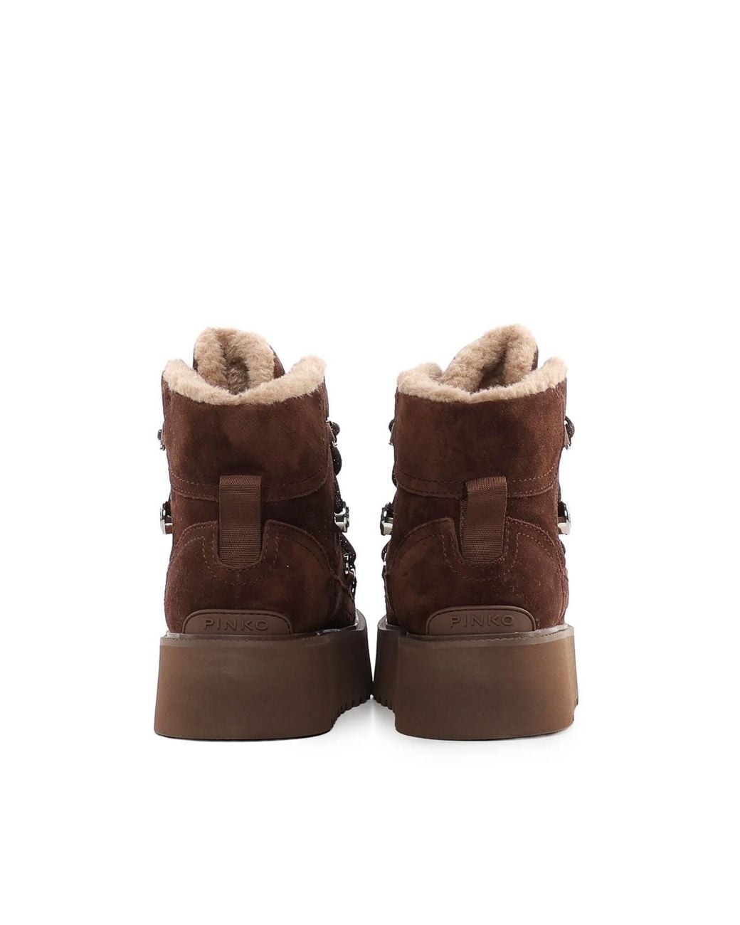 Pinko Brown Martina Suede Ankle Boot