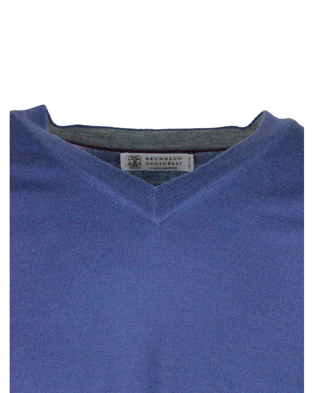Suéter Cuello Redondo Brunello Cucinelli de hombre de color Blue