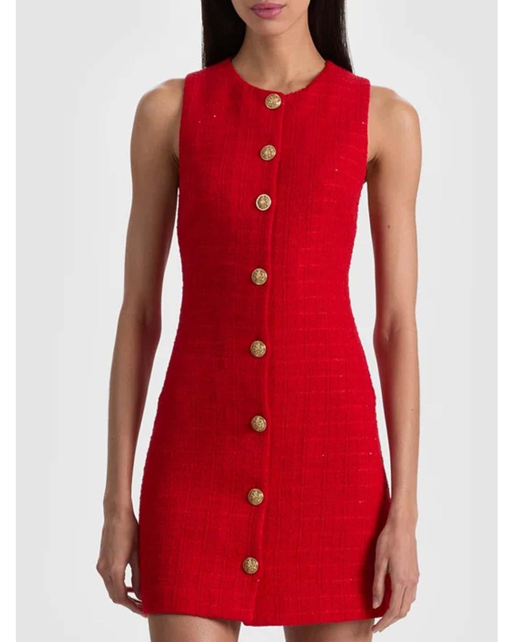 Alice + Olivia Red Short Pencil Dress