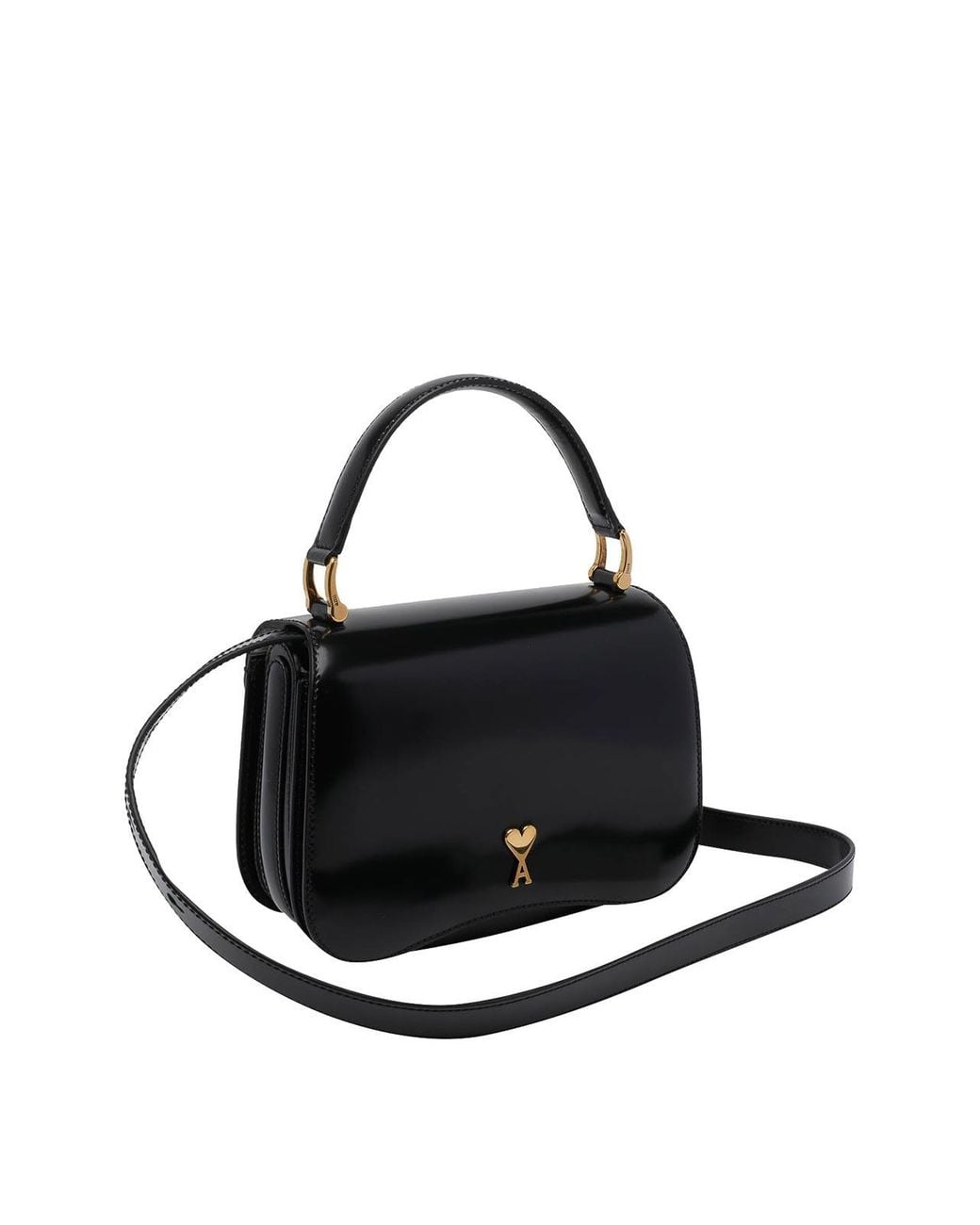 AMI Black Paris Paris Handbag