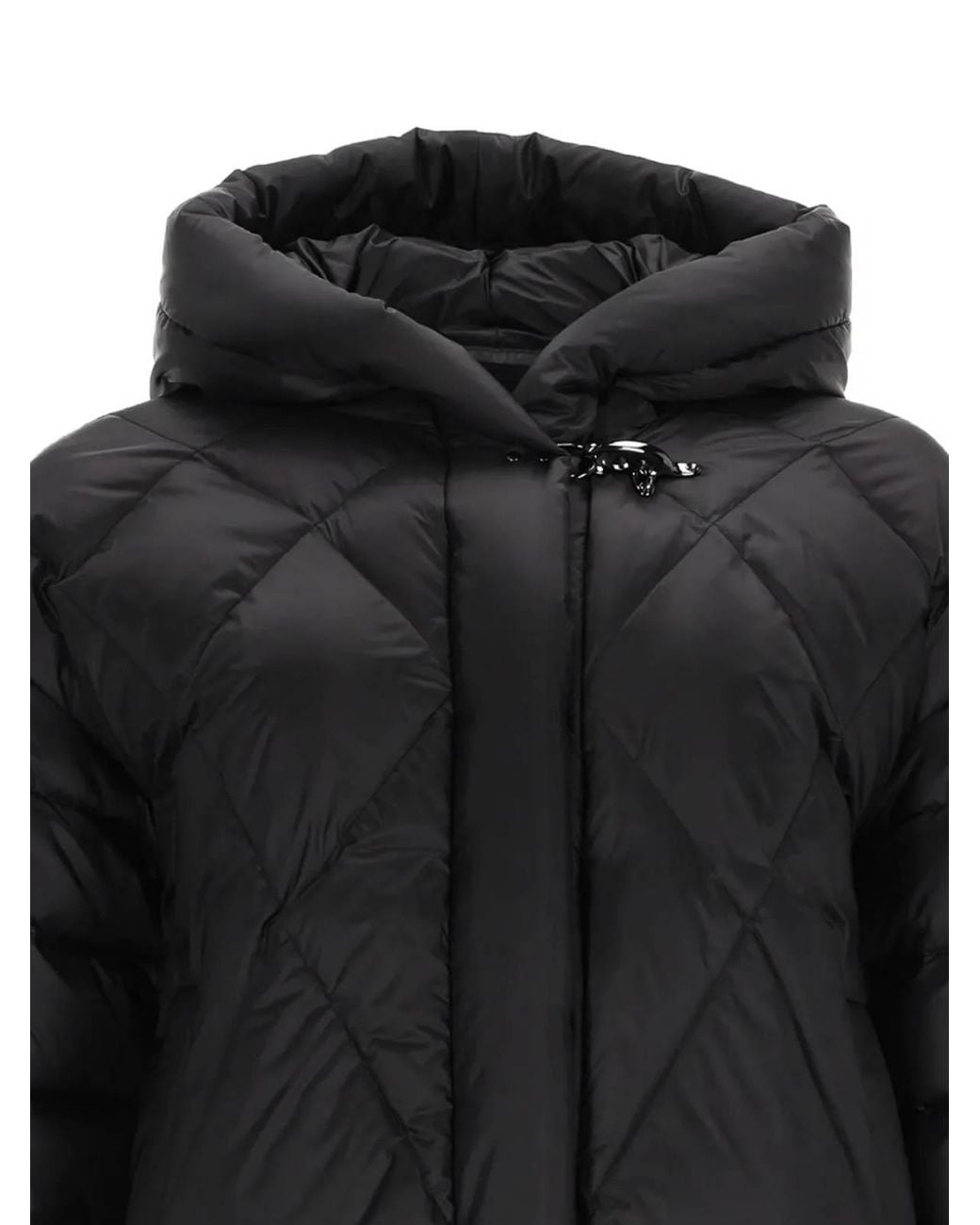 Fay Black Piumino Argyle Degrade Down Jacket
