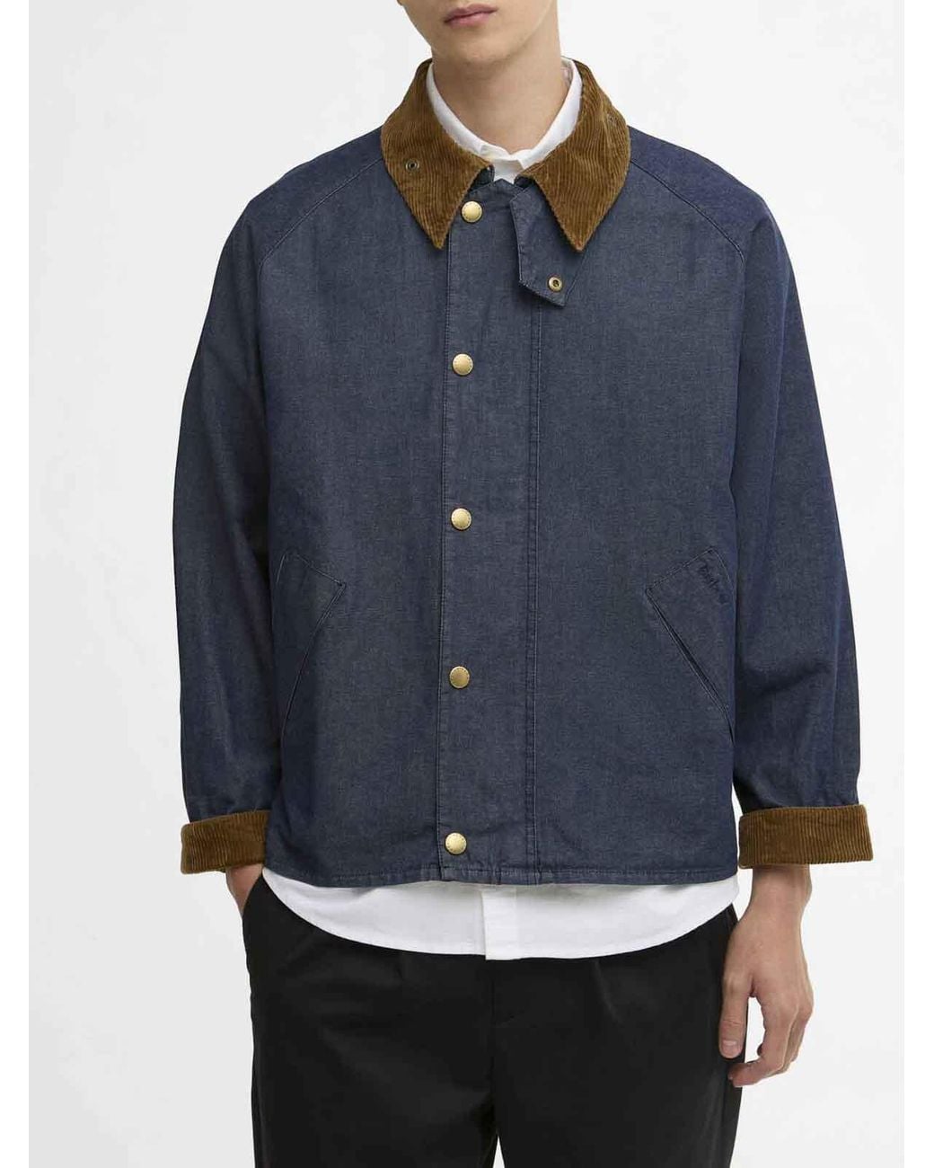 Barbour Blue Transport Denim Casual Jacket for men