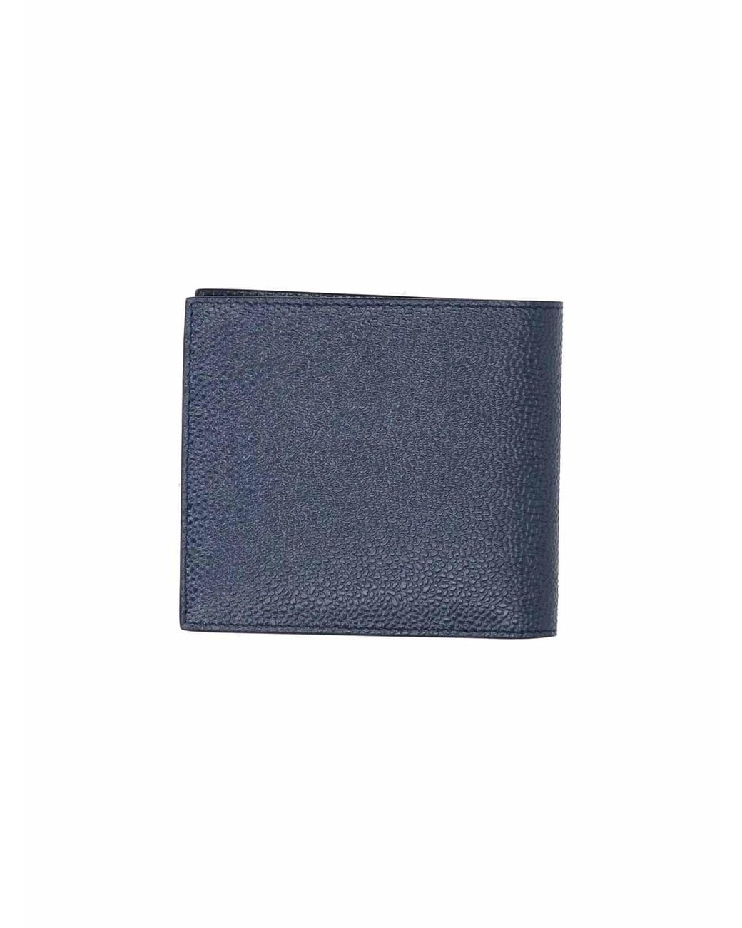 Thom Browne Blue Leather Wallet for men
