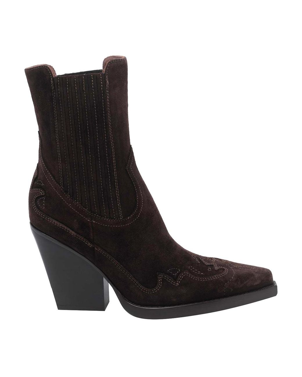 Paris Texas Black Dallas Texano Booties