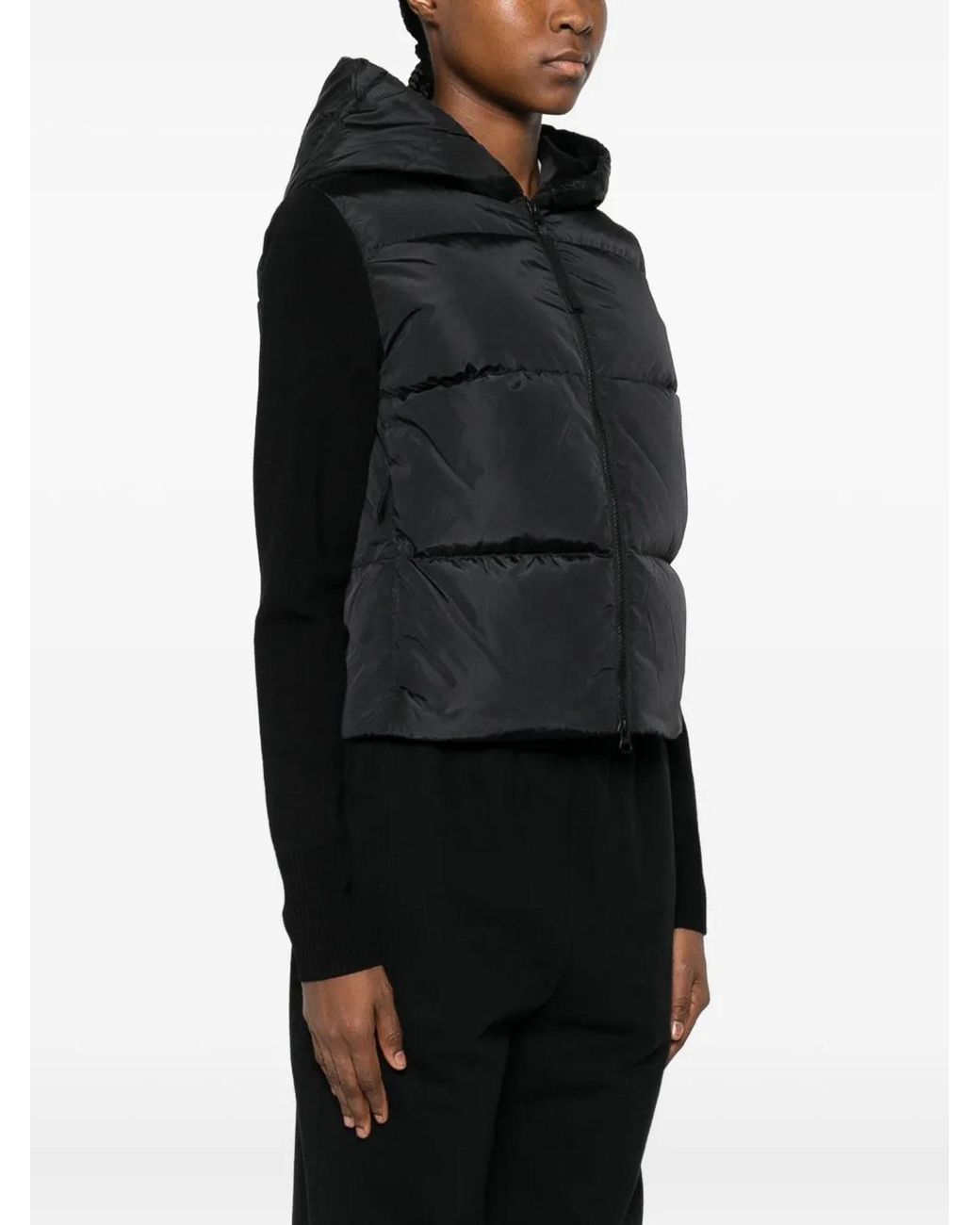Canada Goose Black Hybridge Wide Quilt Knit Hoody
