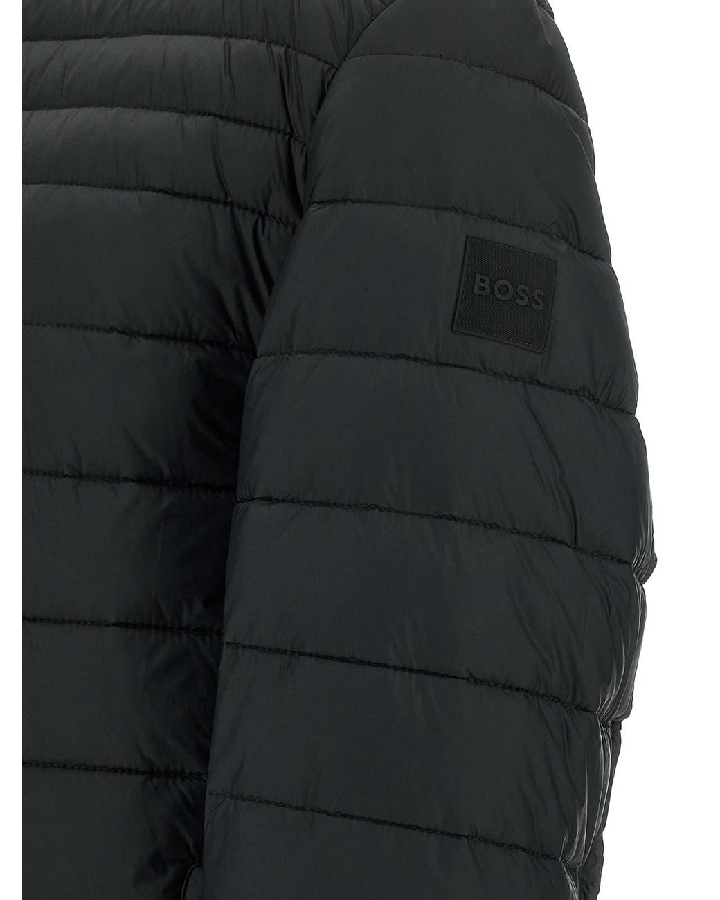 Boss Black Quilted Down Jacket for men