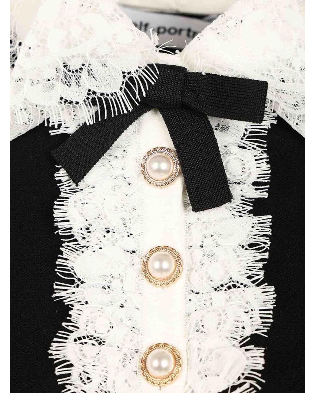Self-Portrait Black Knitted Top