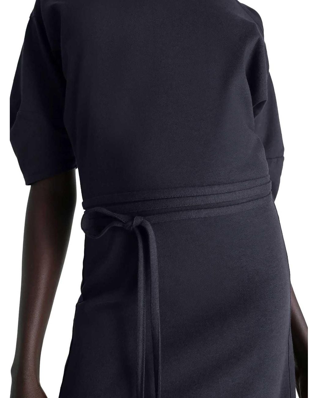 Lemaire Blue Off-Shoulder Dress