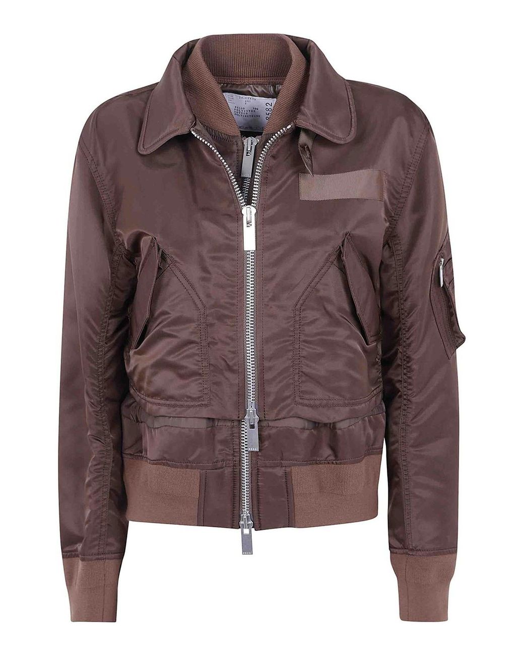 Sacai Brown Nylon Twill Blouson