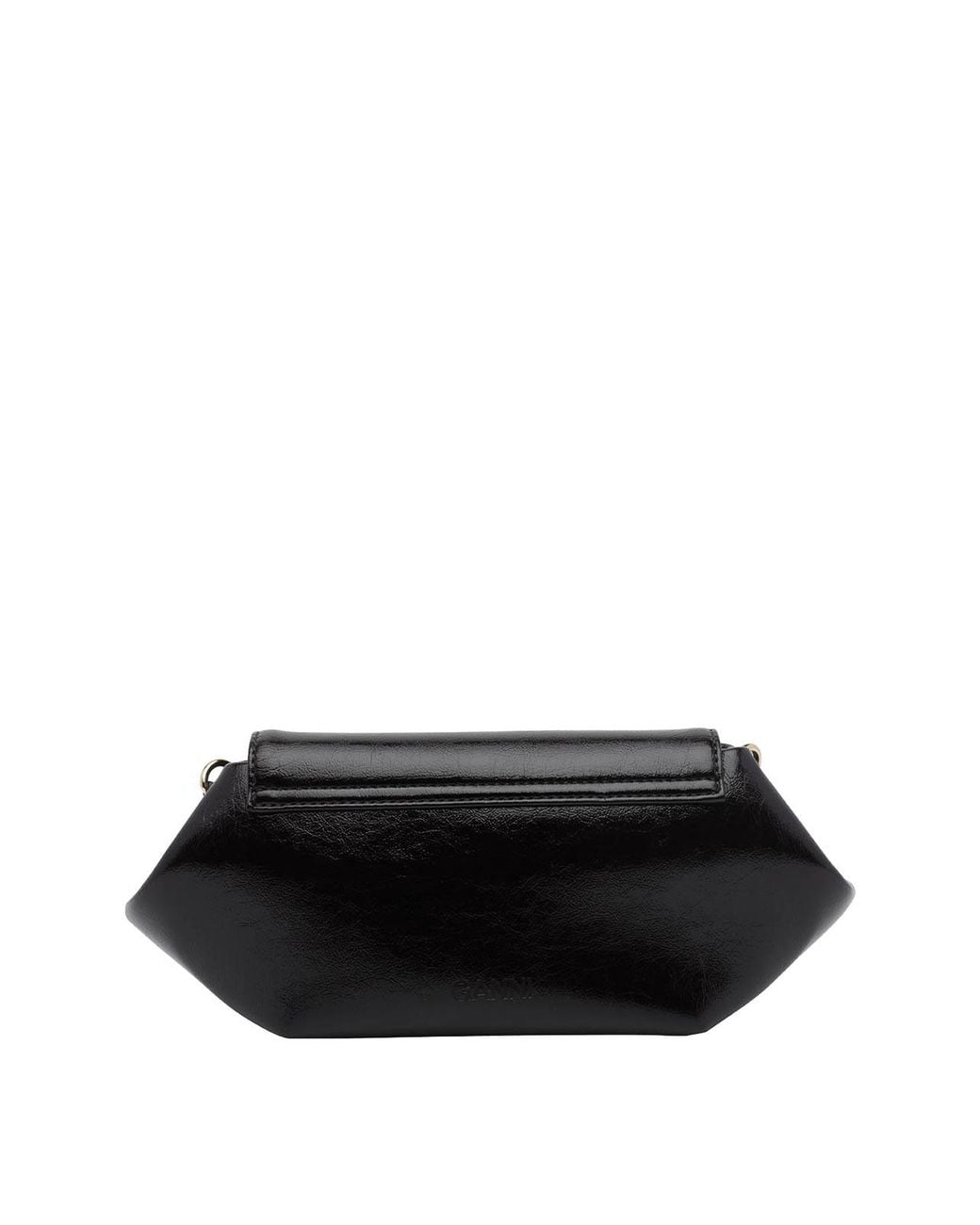 Ganni Black Bou East/West Crossbody Bag