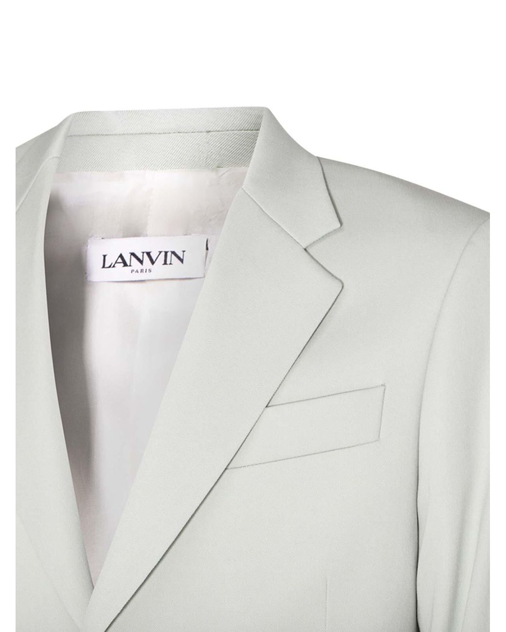 Lanvin White Sage Virgin Wool Blazer for men