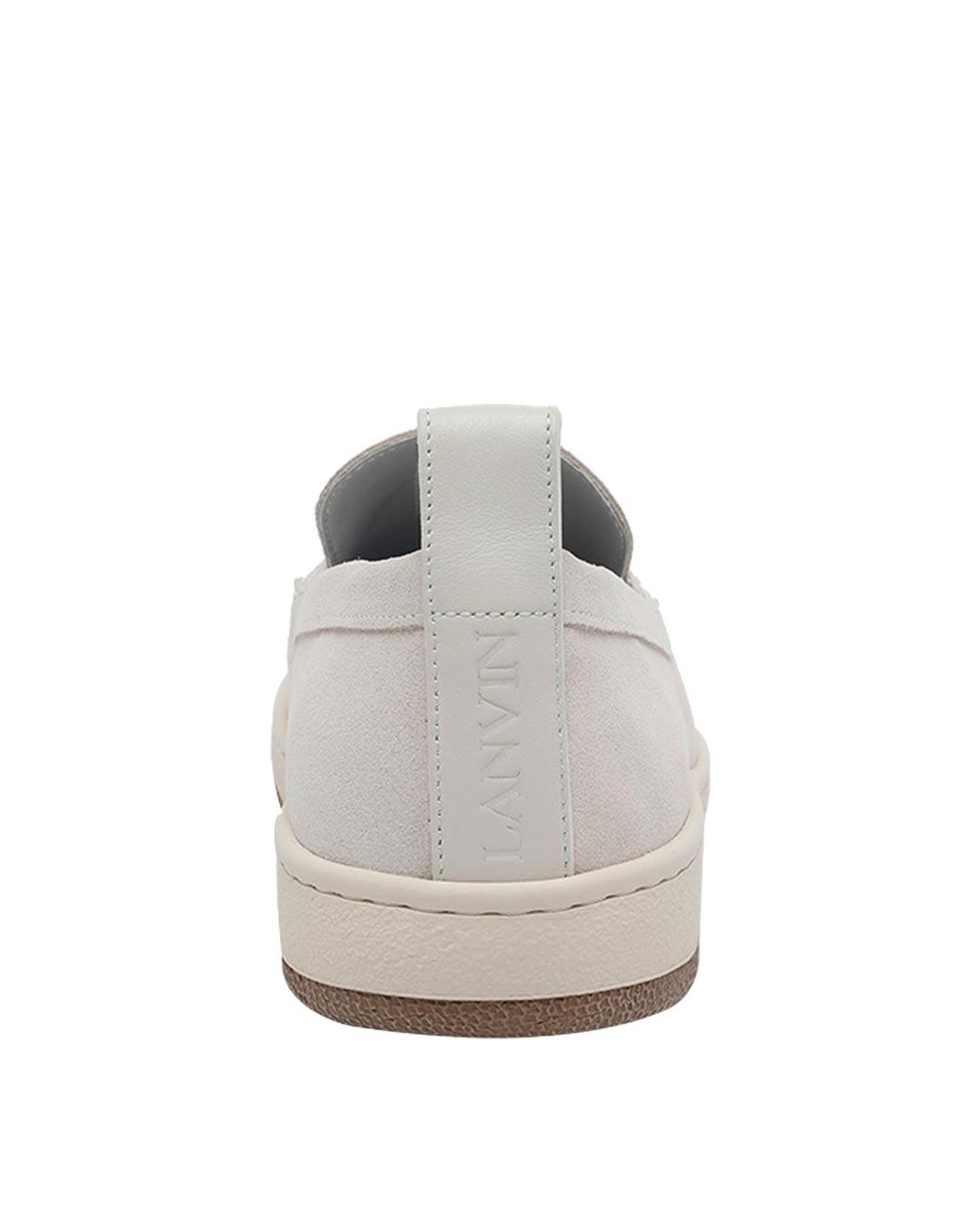 Lanvin White Crusier Suede Slip On for men