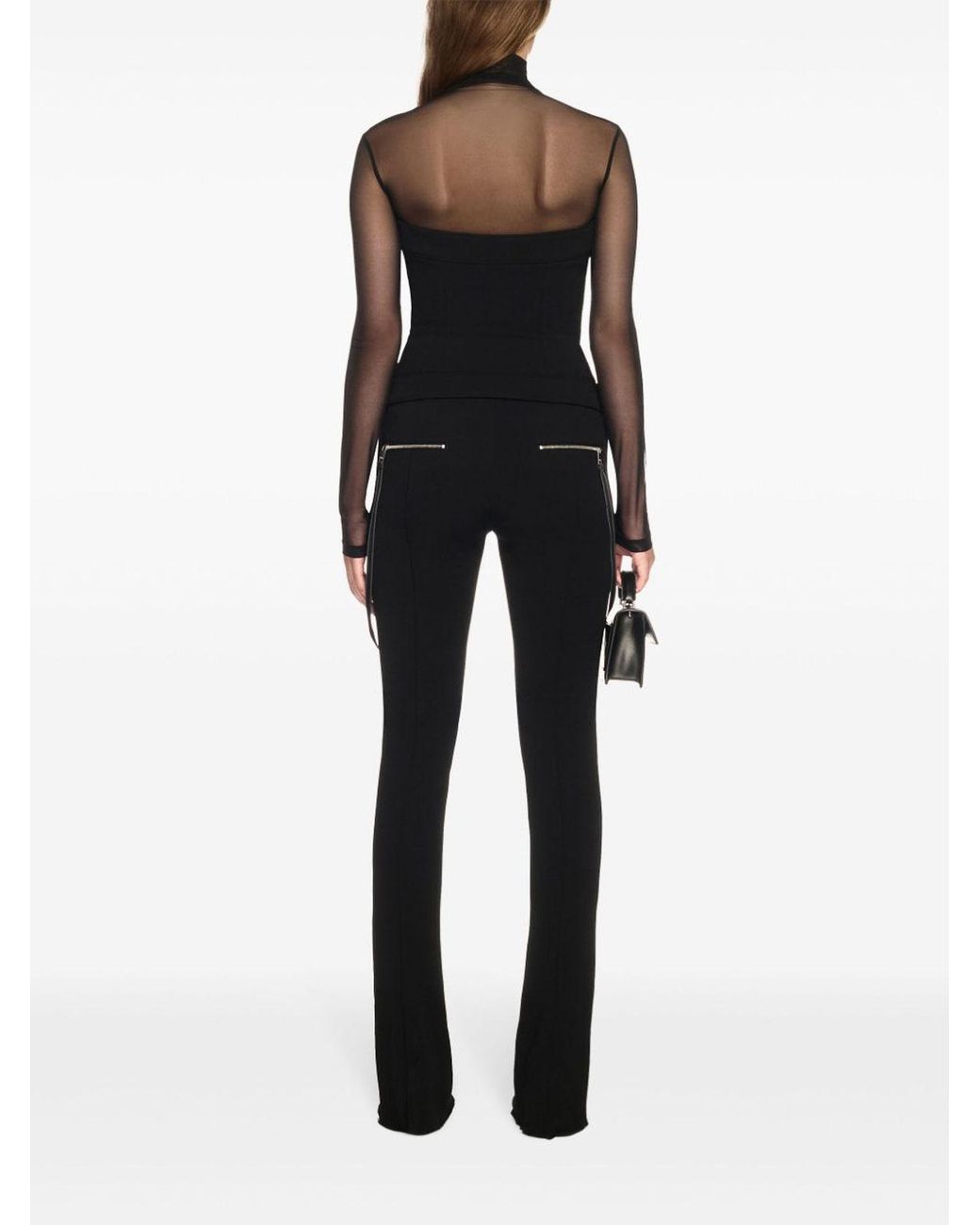 Off-White c/o Virgil Abloh Blue Britney Pants With Zip
