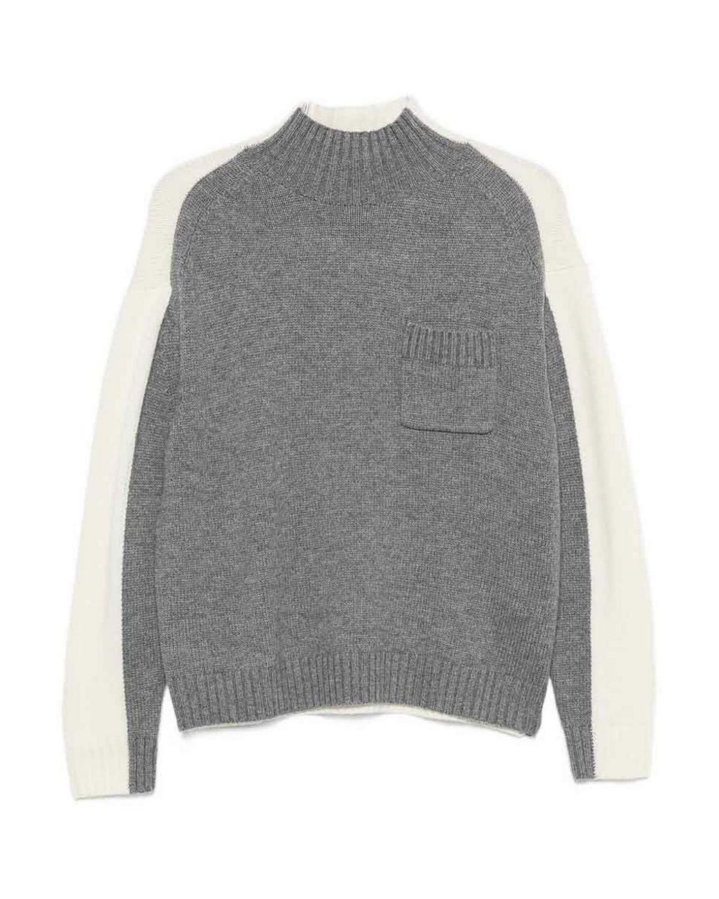 Semicouture Gray Winnie Cashmere Sweater