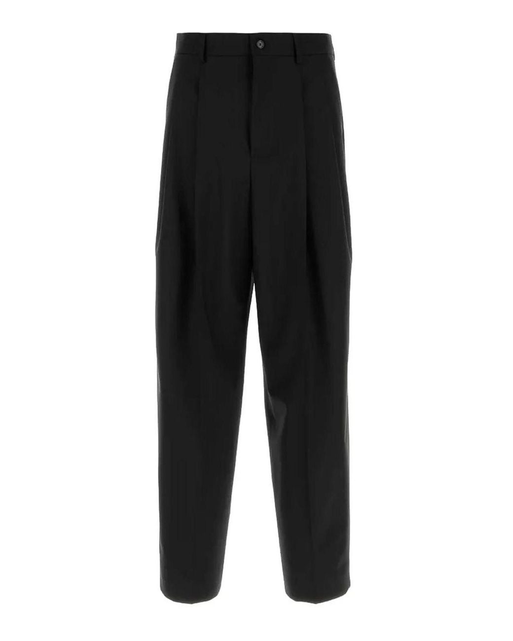 Dolce & Gabbana Black Virgin Wool Pants for men