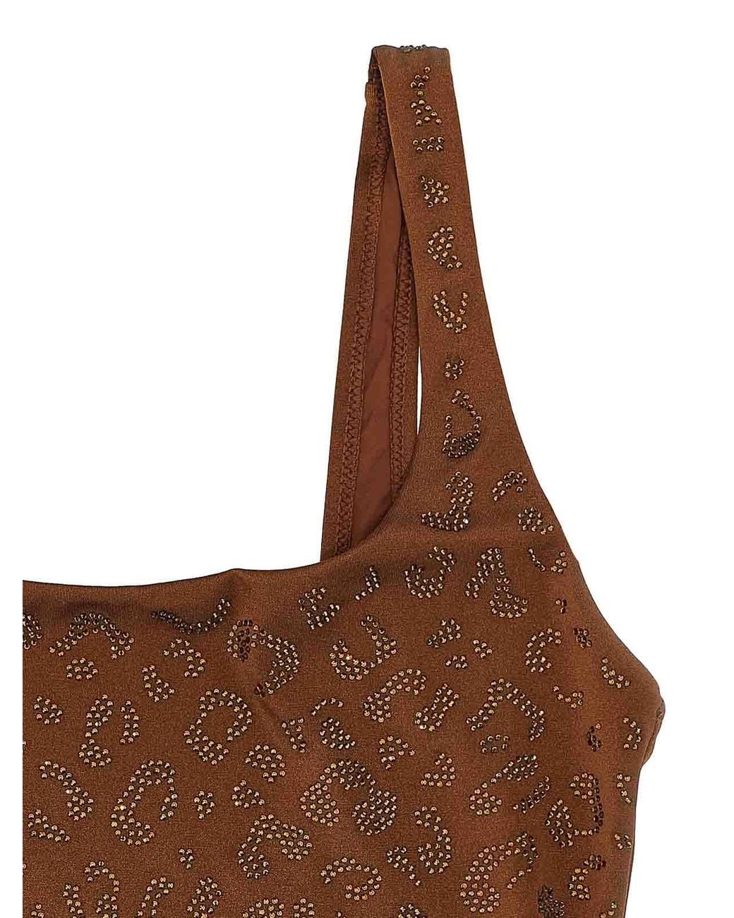 Mc2 Saint Barth Brown Lora One-Piece Swimsuit