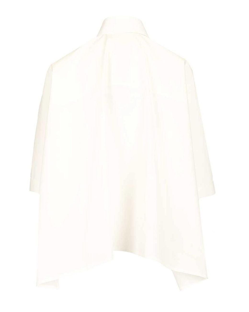 MM6 by Maison Margiela White Cropped Shirt