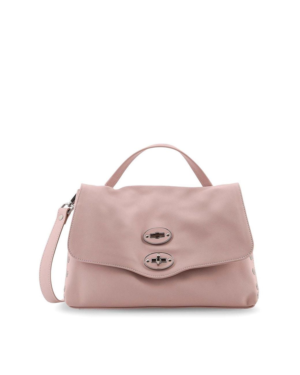 Zanellato Pink Postina S Leather Shoulder Bag