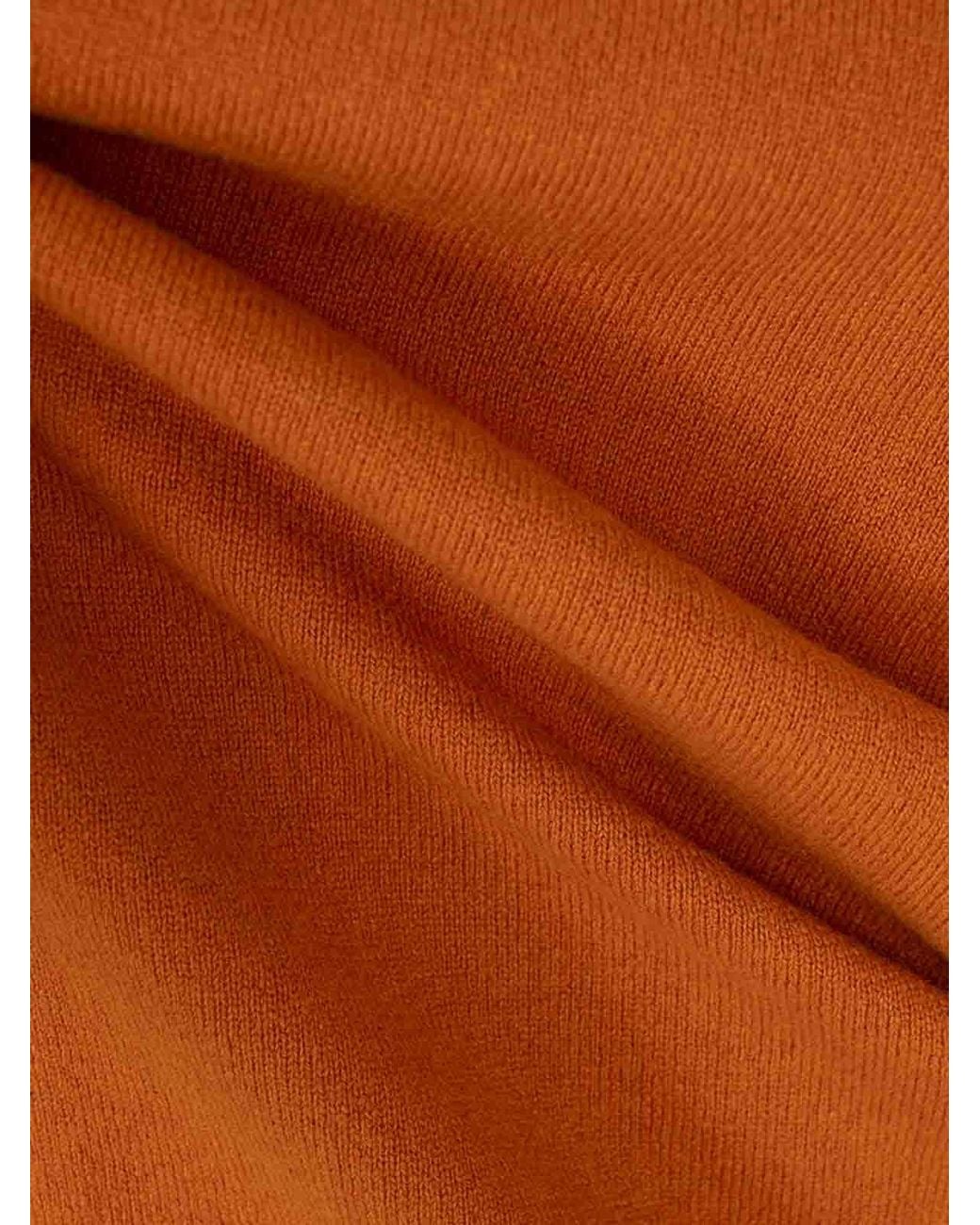 Fedeli Rundhalspullover in Orange für Herren