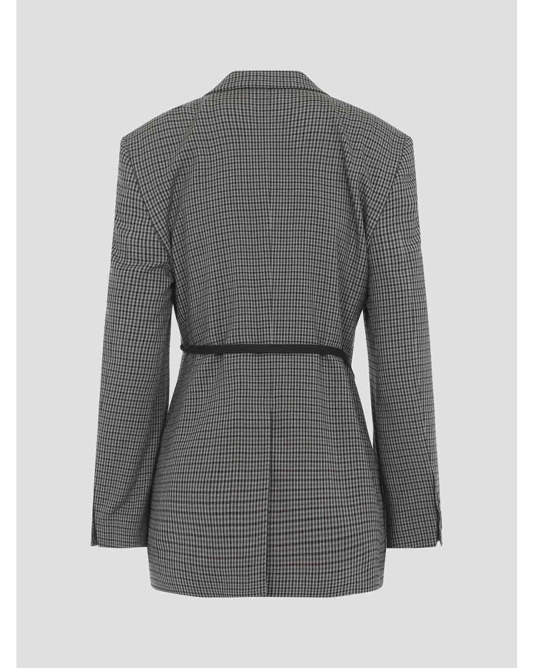 Blazer Elegante Balenciaga de color Gray