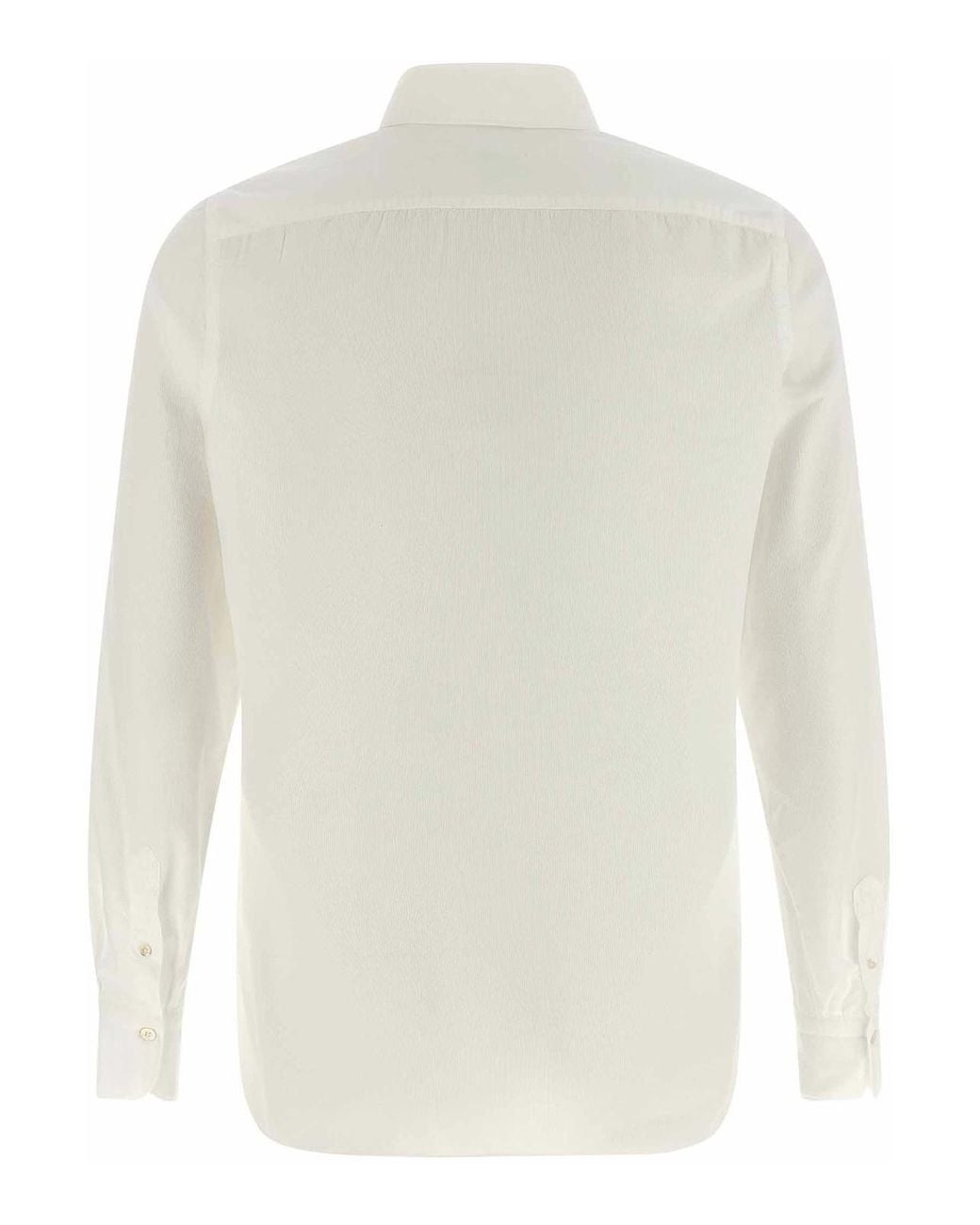 Finamore 1925 White Gaeta' Shirt for men